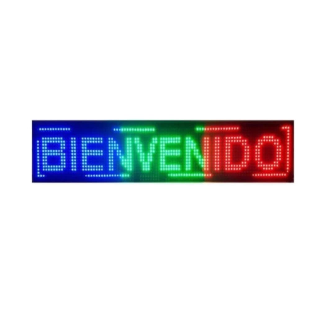 Cartel Letras Led Programable Wifi Aprox 1 Mts x 20 RGB