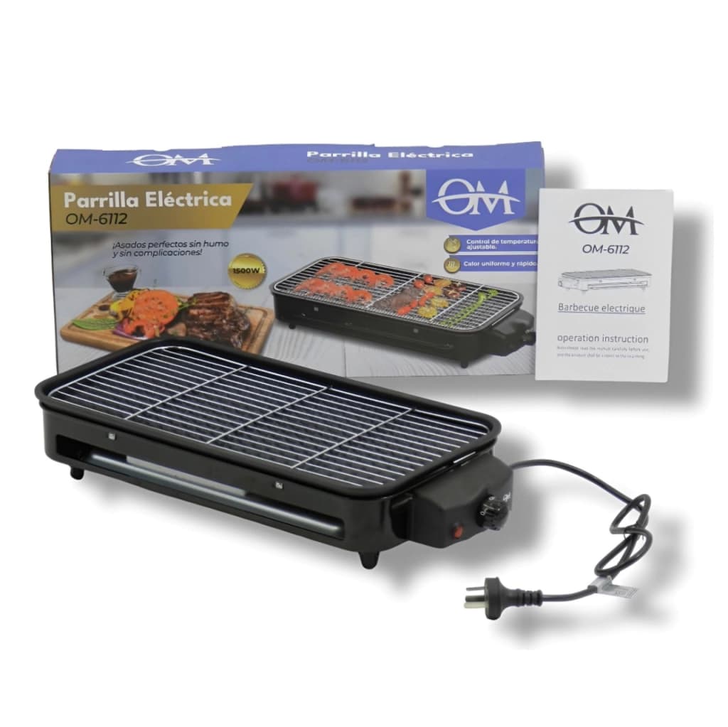 Parrilla Eléctrica Antiadherente 5 Temperaturas
