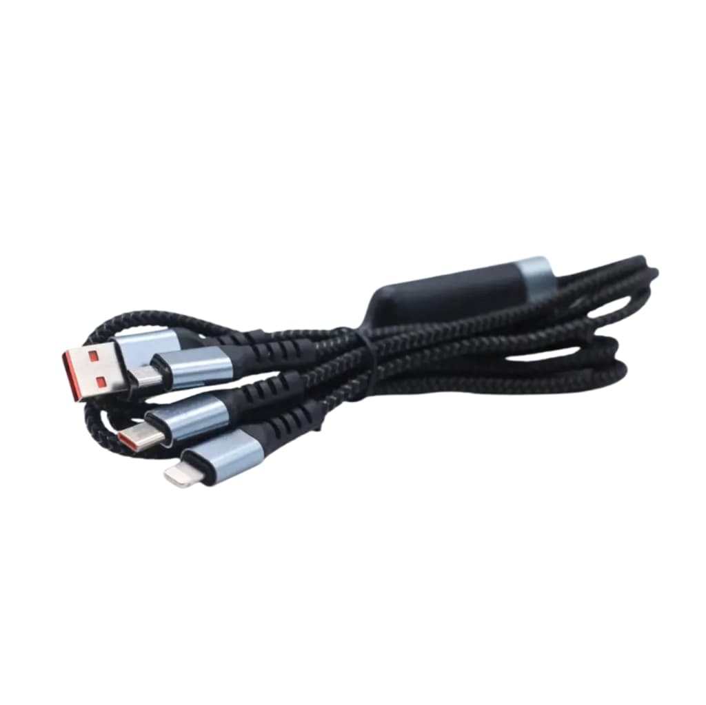 Cable cargador 3 en 1 (tipo C / mini usb / usb ) IBEK carga rápida