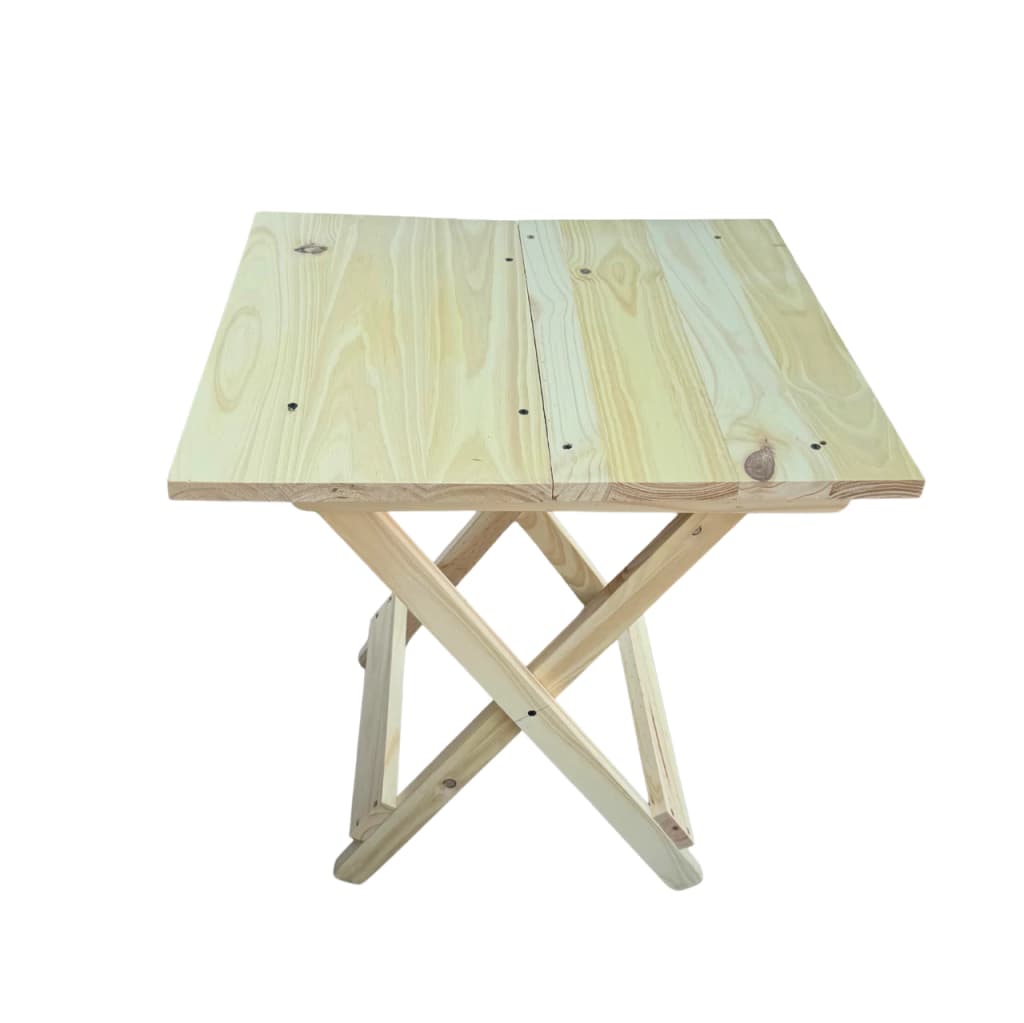 Mesa Plegable Madera 50 x 57 x 62 Alto