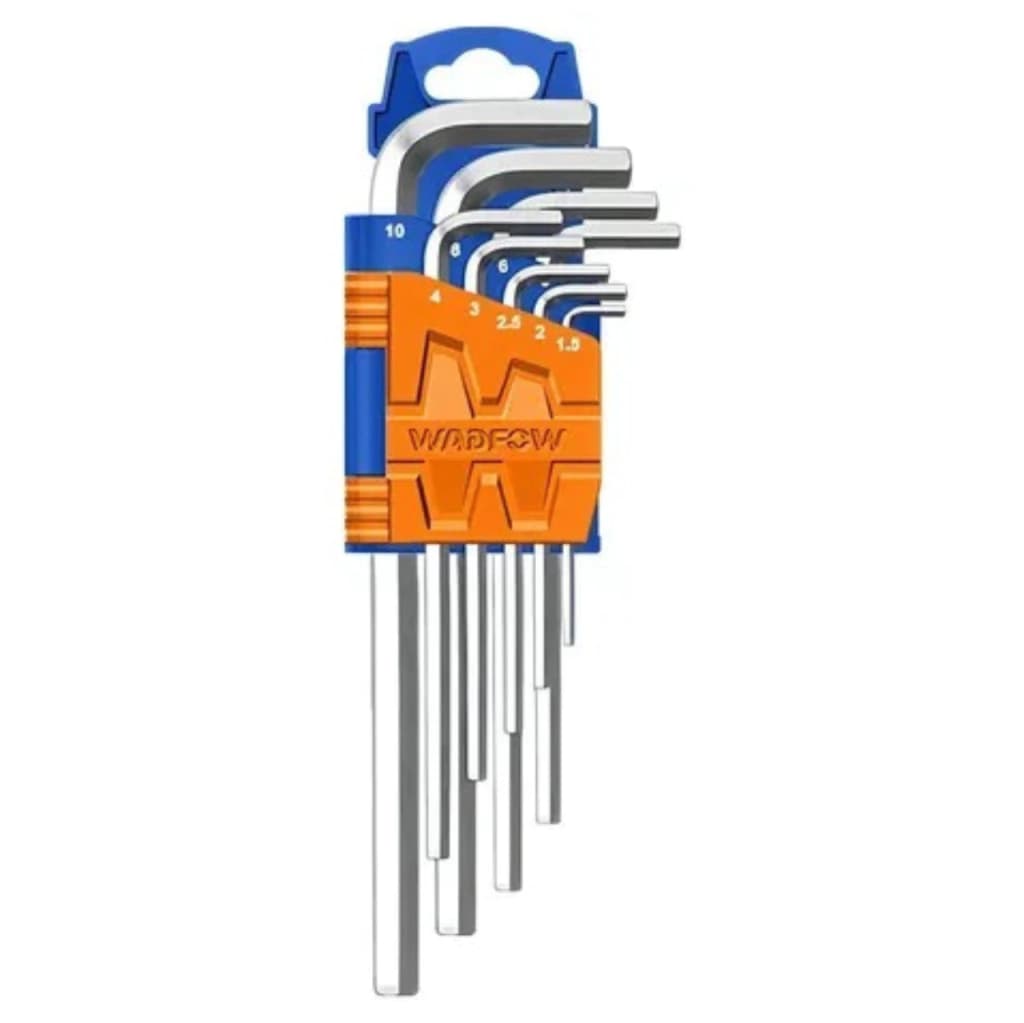 Juego de llave allen brazo largo 9 Pzs Wadfow