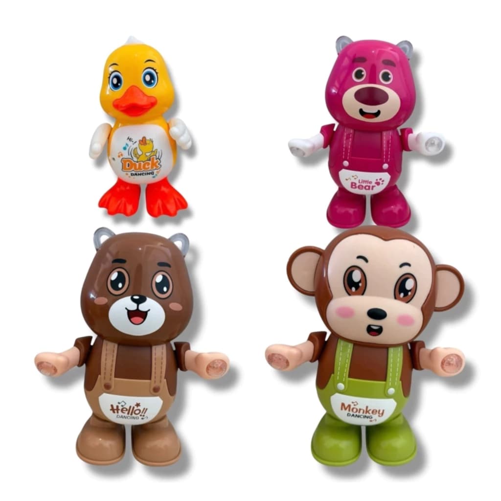 Muñequito Animalito Bailarín Interactivo 18cm Reproduce Voz