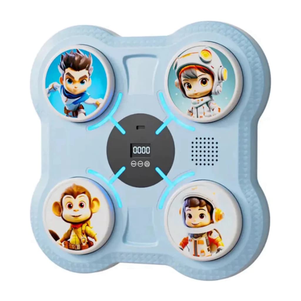 Maquina Boxeo Inteligente Musical infantil Bluetooth Fitness Guantes