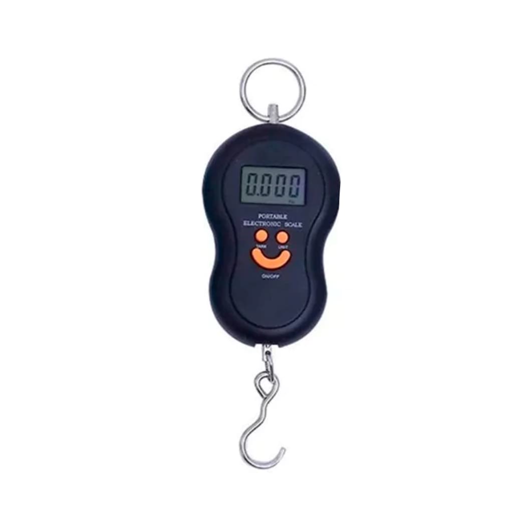 Balanza Digital Luz Led Portátil De Valija 50kg COLOR NEGRA