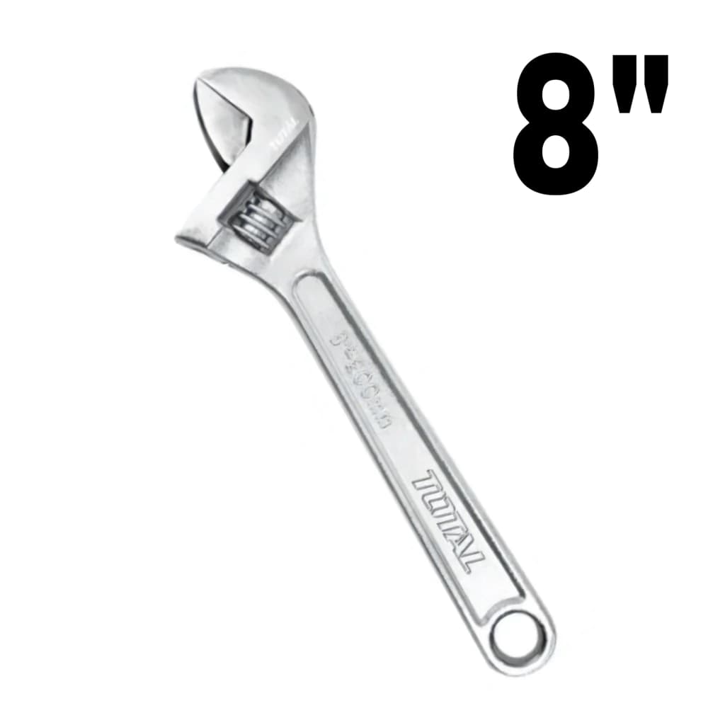 Llave Francesa Ajustable Industrial Total 8”