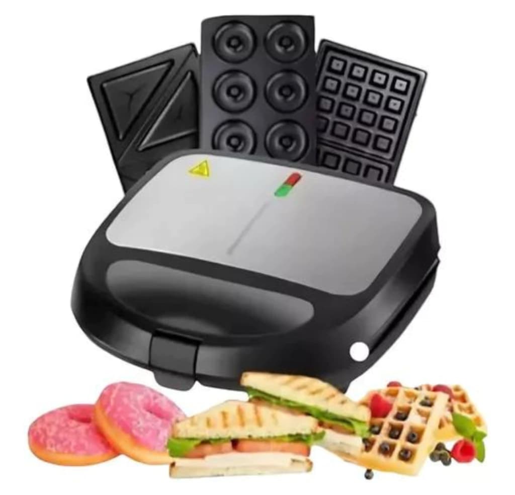 Sandwichera Waflera Donas Sándwich 3 En 1 Oryx