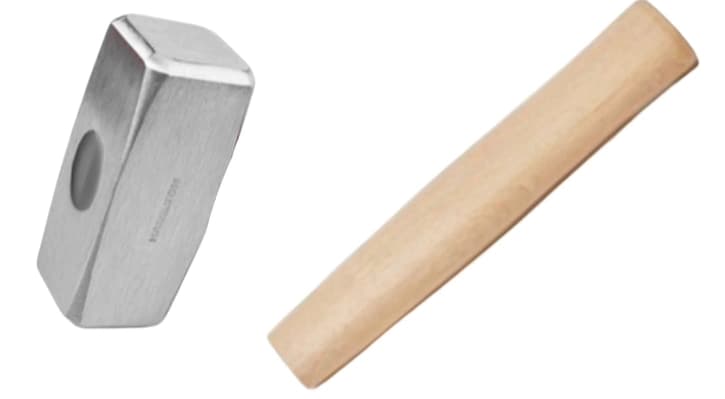Maza Albañil 1500gr + Cabo Madera Sin encajar