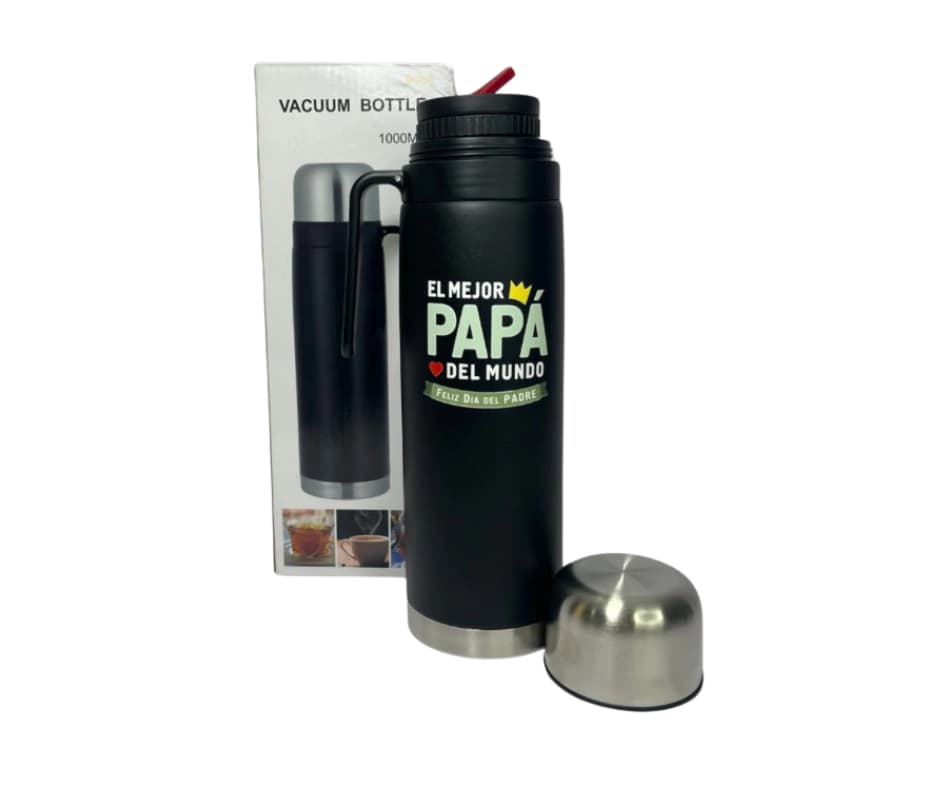 Termo “el mejor papá del mundo” 1 litro – edición día del padre