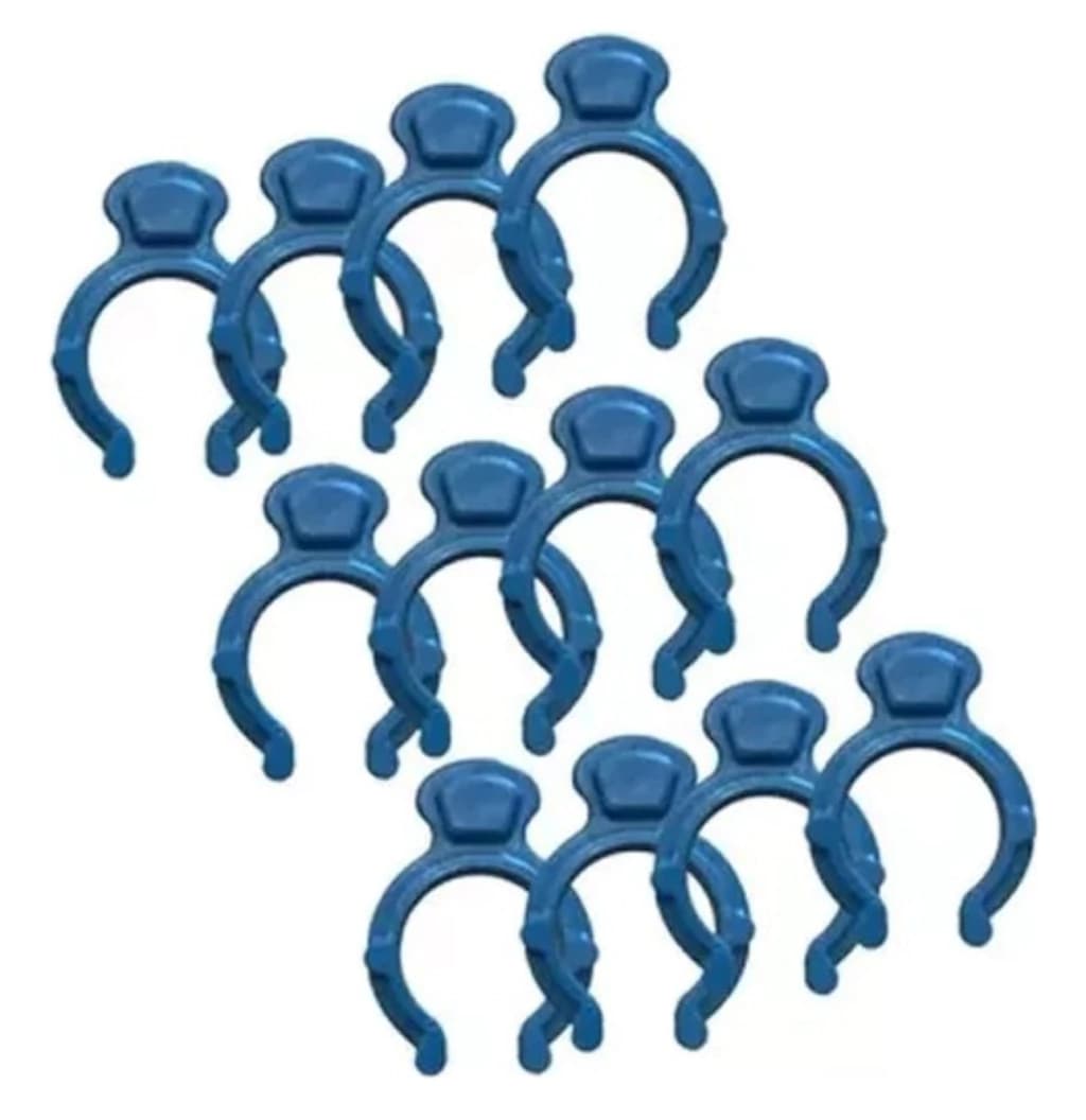 Ganchos Para Cubre Piletas x12 Unidades Azul