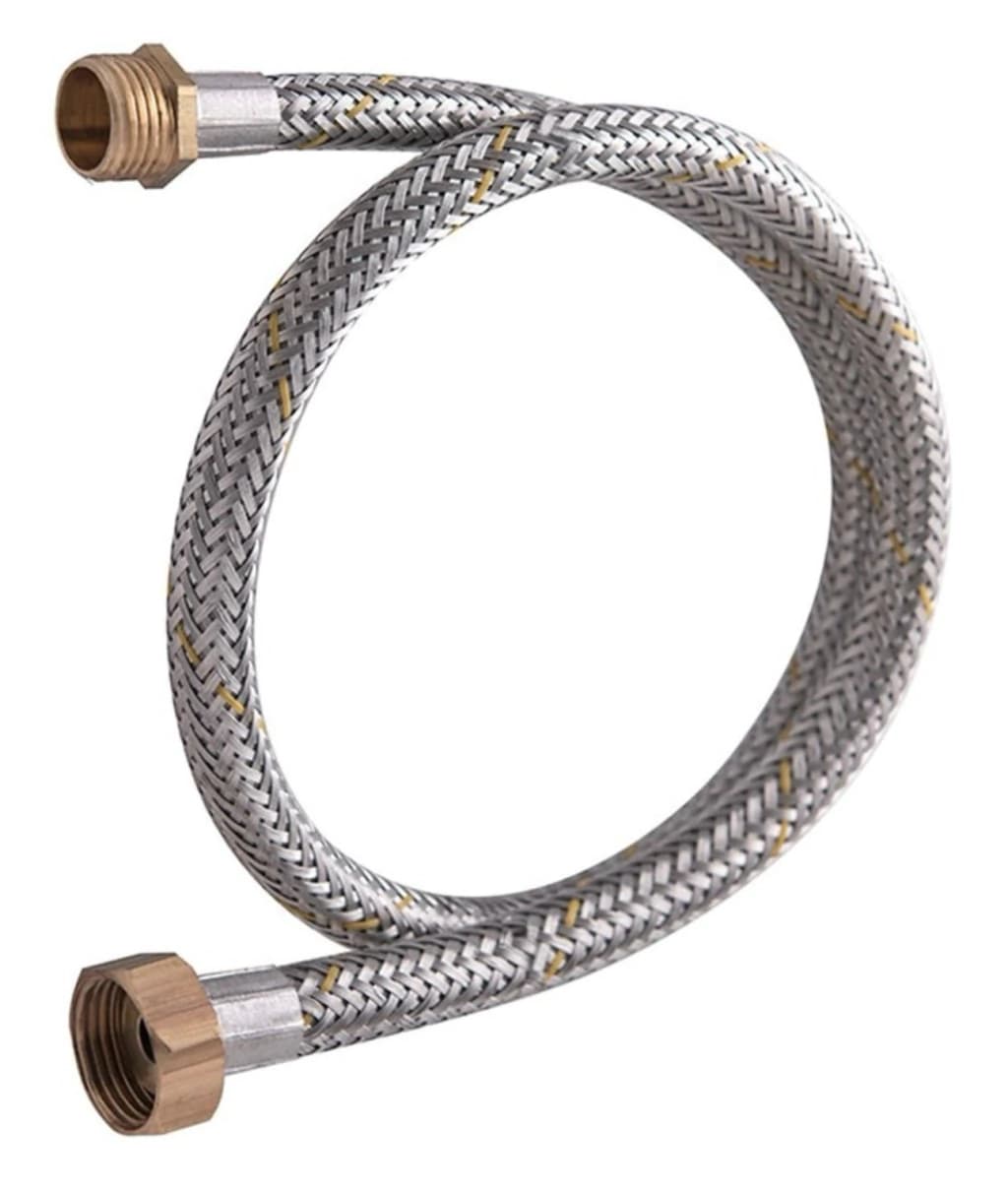 Flexible Gas Mallado de 1/2 Macho Hembra 80 cm