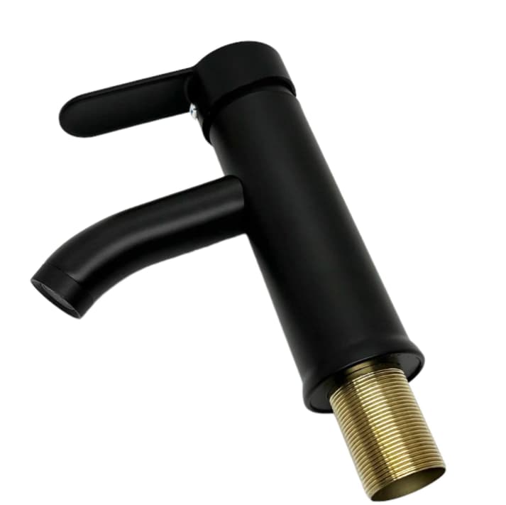 Grifería de Baño Tubo 20cm Negro