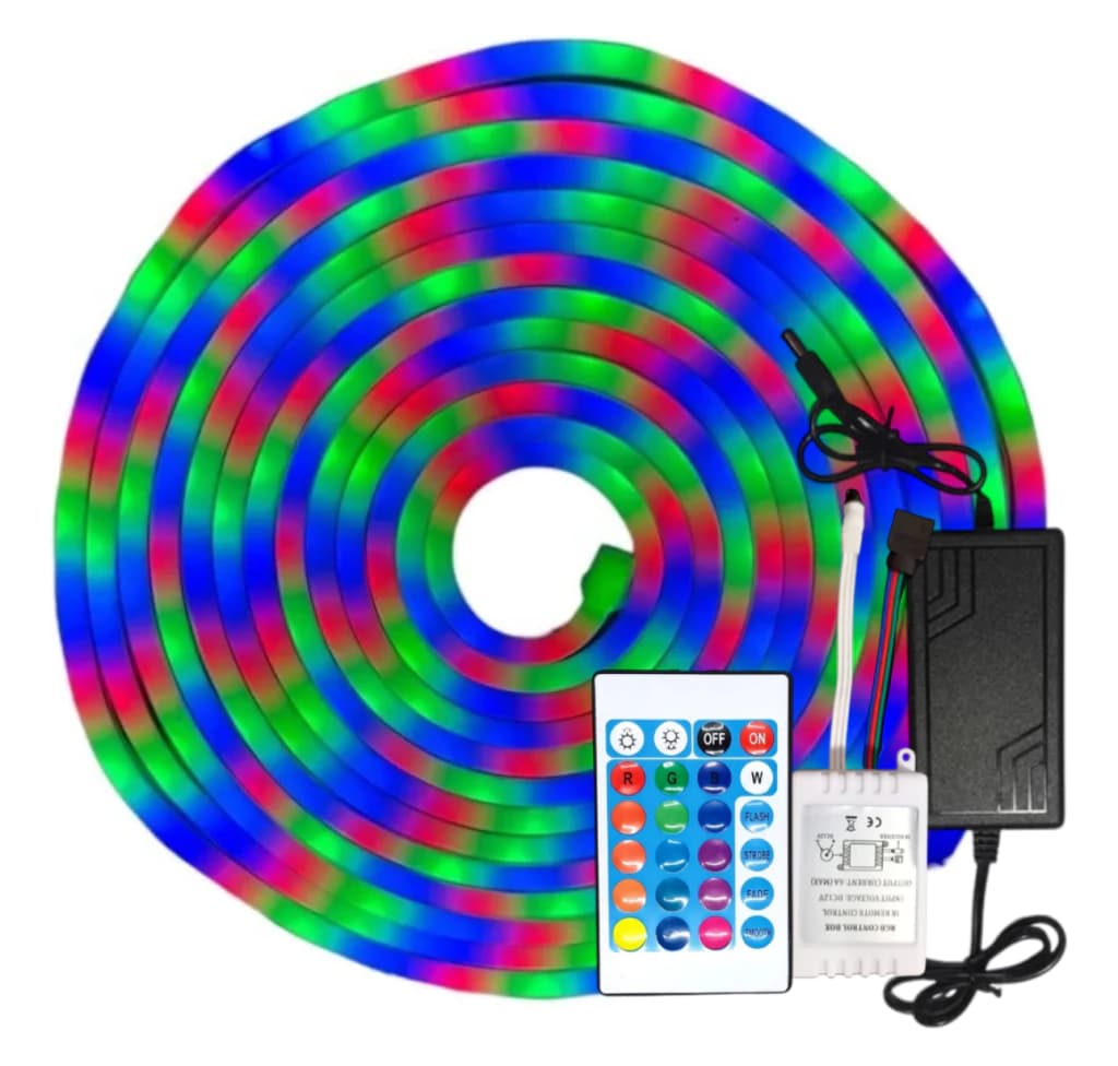 Tira Led Manguera Neón RGB 5 Mts 5050 12V