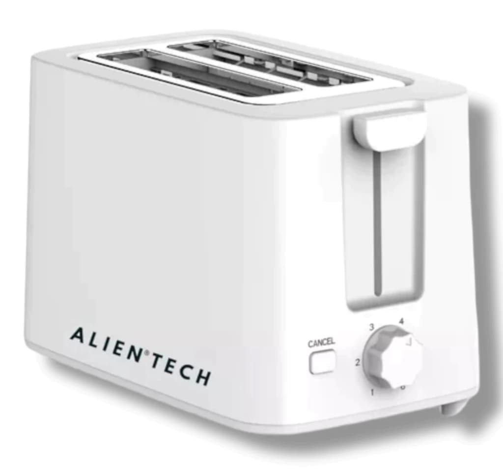 Tostadora Eléctrica 2 Panes 700W Con Regulador Y Corte Automático