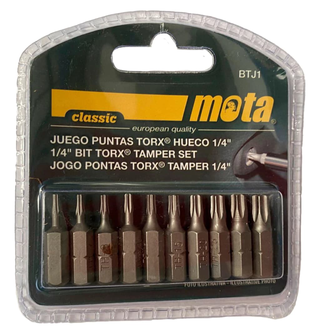 Juego Puntas Torx x10 25mm Mota