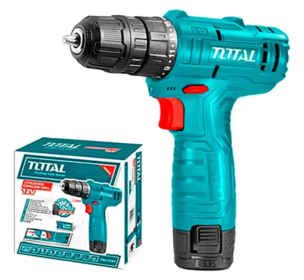 Taladro Atornillador Total 10Mm Inalámbrico 12 V