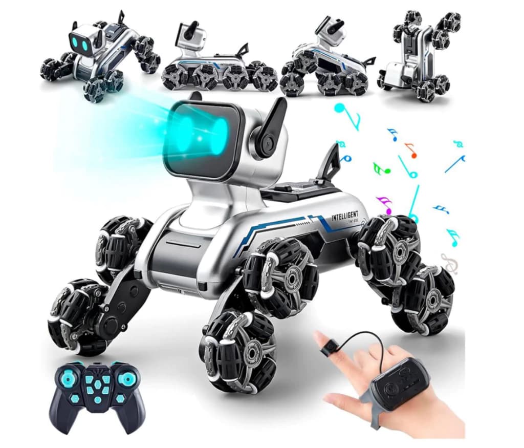 Perro Robot Acrobático 8Wd Con Control Remoto
