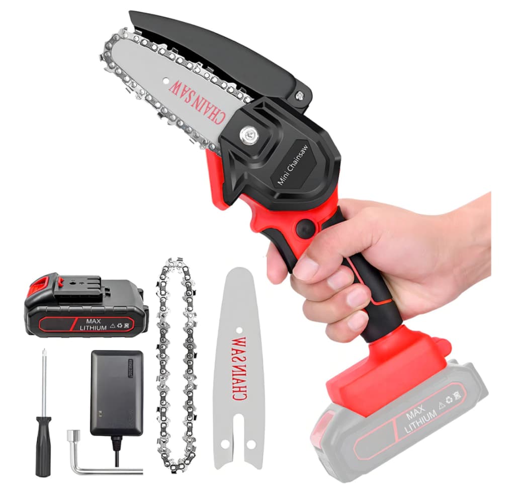 Mini Motosierra Eléctrica Portátil Potente 36v Inalambrica Stardom O ChainSaw