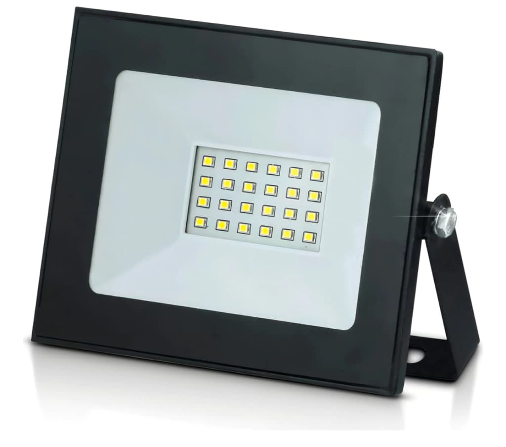 Reflector Led Exterior 30w Proyector Luz Fría Carcasa Negra