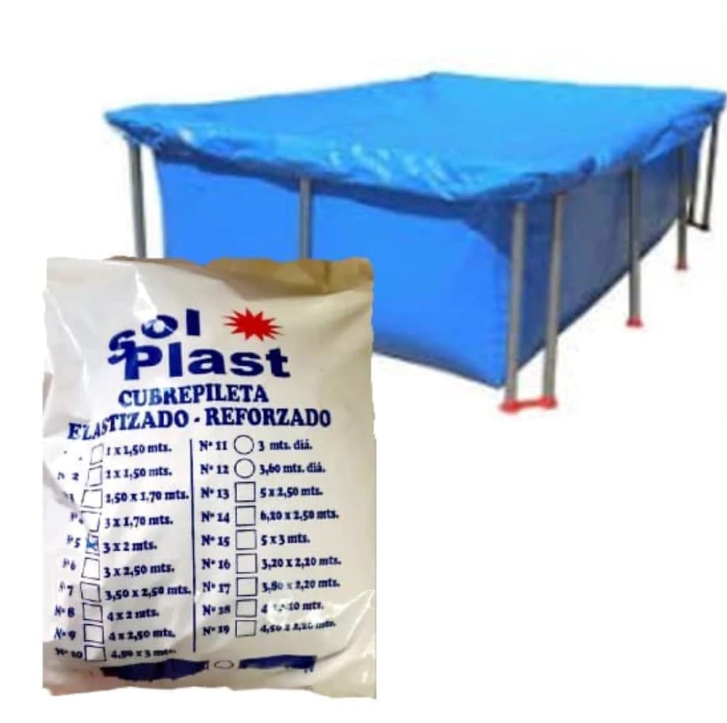 Cubre Pileta Cobertor Nylon Elástico 1 x 1,5 Mts