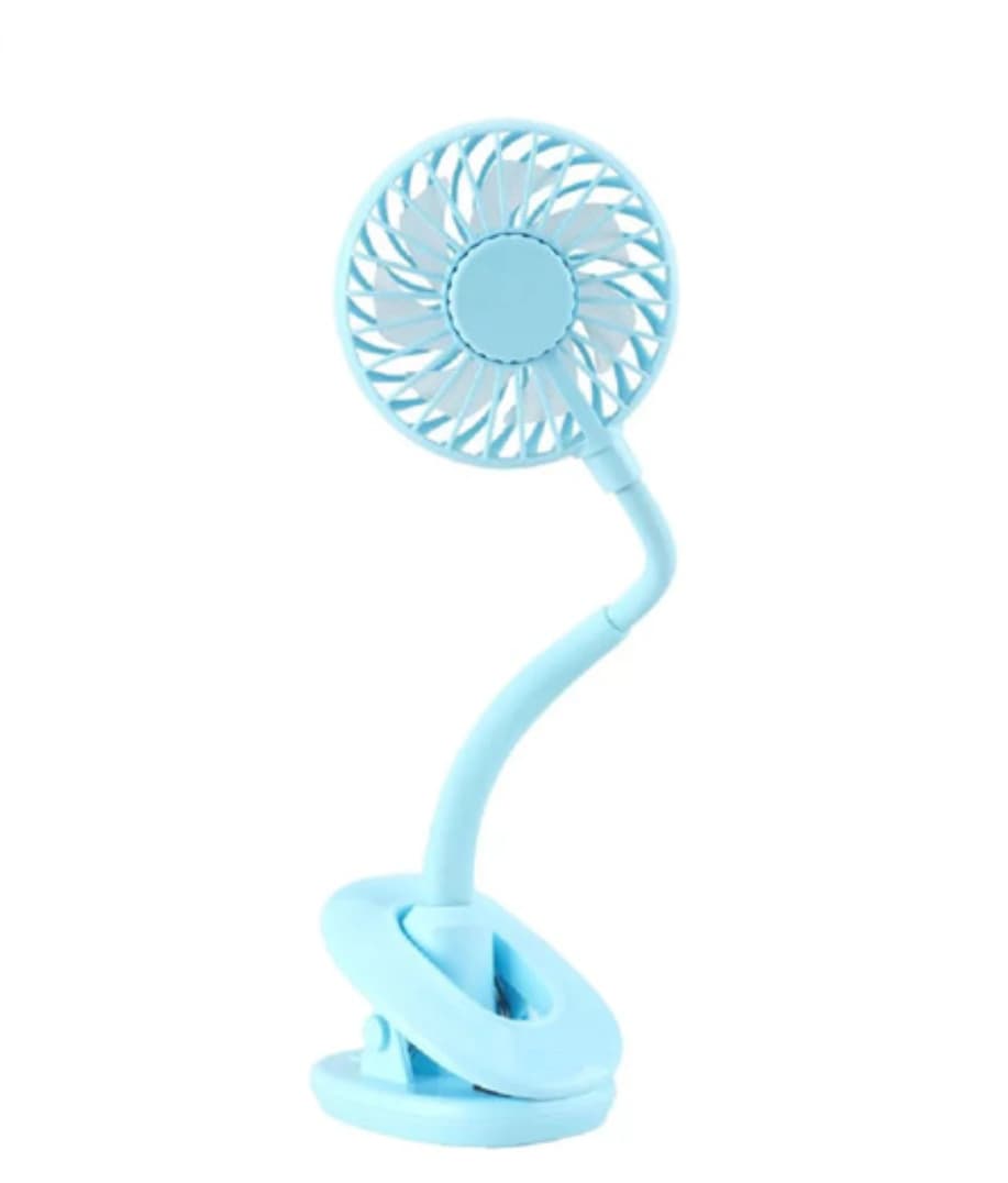 Ventilador Portátil Flexible Con Broche Pinza Recargable
