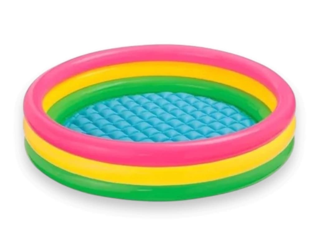 Pileta Inflable Infantil Redonda 3 Aros Piso Inflable 60cm