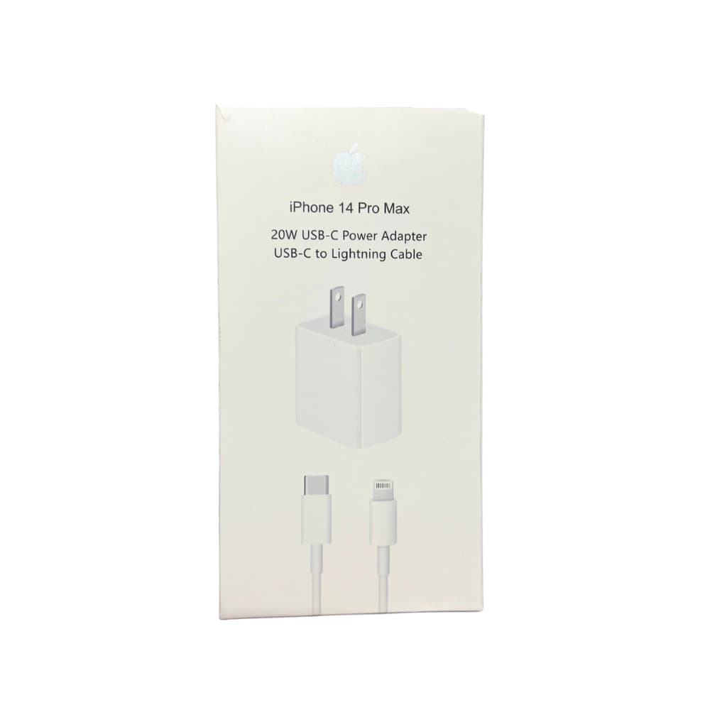 Cargador Iphone 20 w con cable Lightning