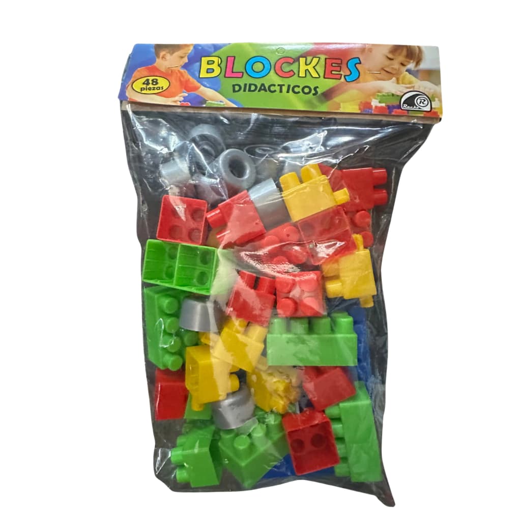 Blockes didacticos 48 piezas